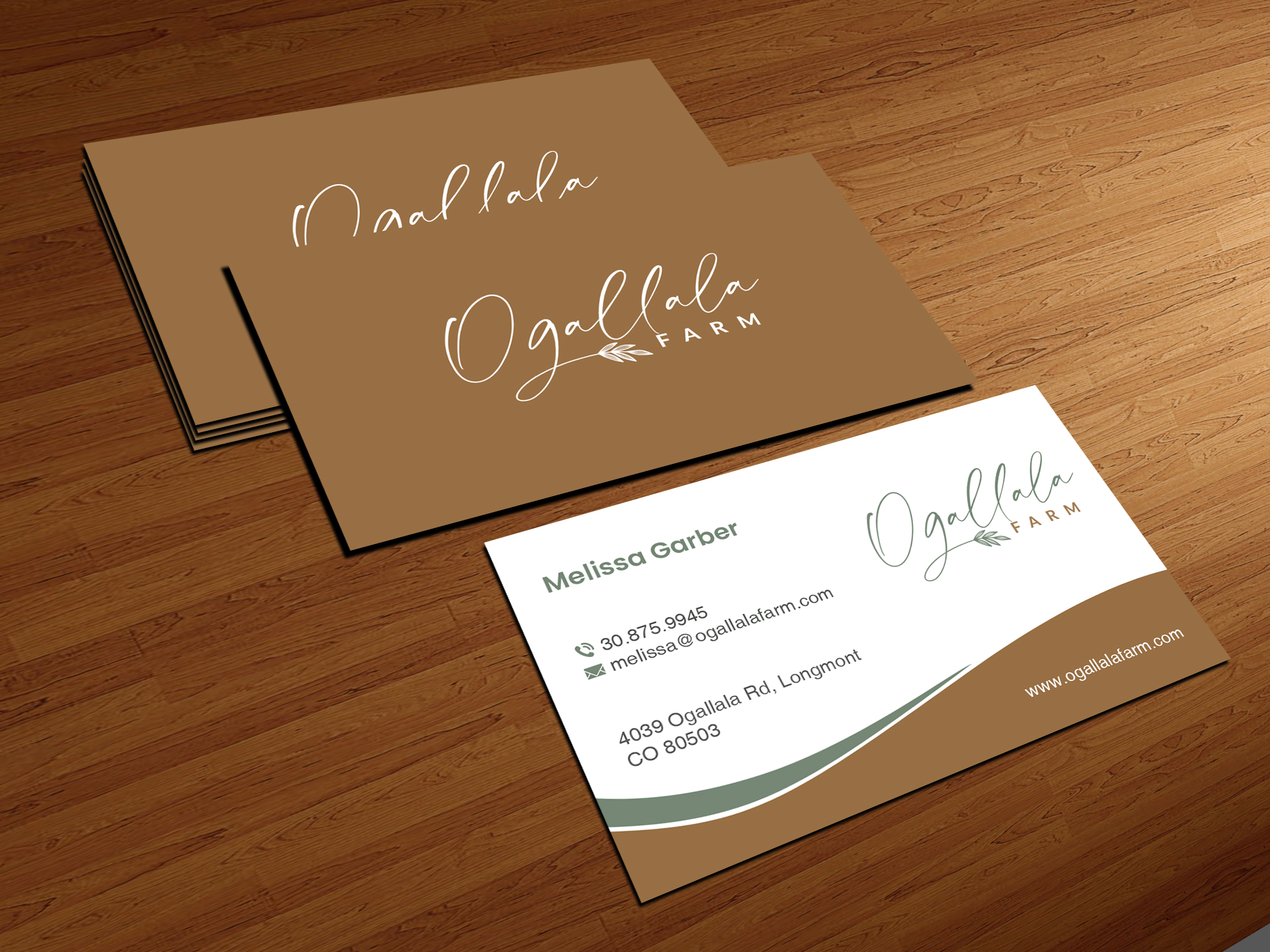 Design de Carte de Visite par Creations Box 2015 pour Ogallala Farm, LLC | Design #29796631