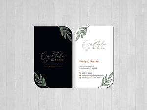 Diseño de Tarjeta de Presentación por Creations Box 2015 para Ogallala Farm, LLC | Diseño: #29799486