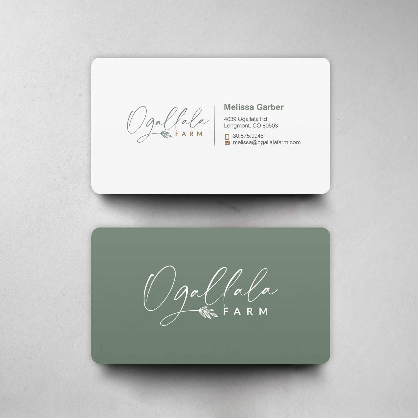 Business Card Design by chandrayaan.creative for Ogallala Farm, LLC | Design #29787883