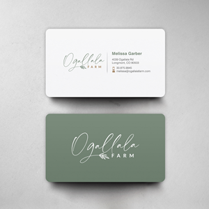 Business Card Design by chandrayaan.creative for Ogallala Farm, LLC | Design: #29787883