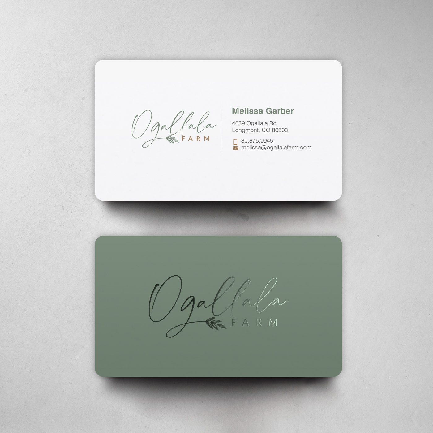 Business Card Design by chandrayaan.creative for Ogallala Farm, LLC | Design #29788043