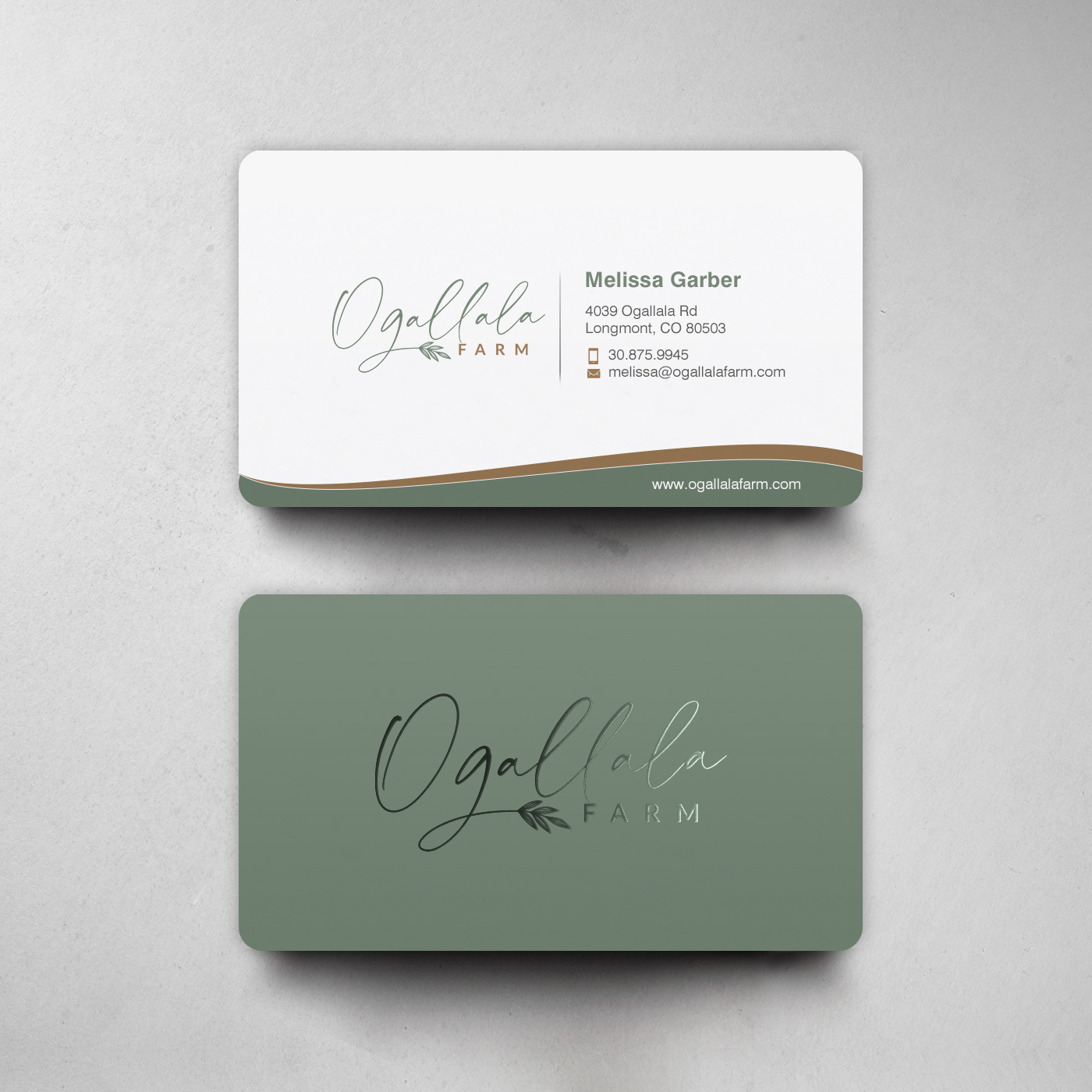 Business Card Design by chandrayaan.creative for Ogallala Farm, LLC | Design #29788241