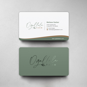 Business Card Design by chandrayaan.creative for Ogallala Farm, LLC | Design: #29788241