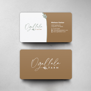 Business Card Design by chandrayaan.creative for Ogallala Farm, LLC | Design: #29788288