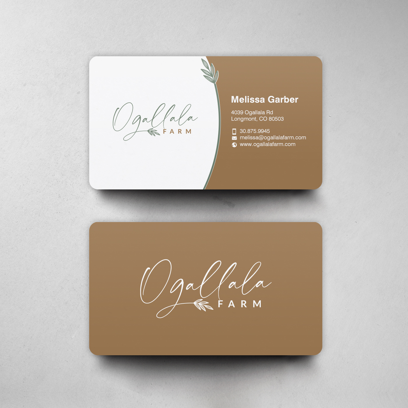 Business Card Design by chandrayaan.creative for Ogallala Farm, LLC | Design #29788336