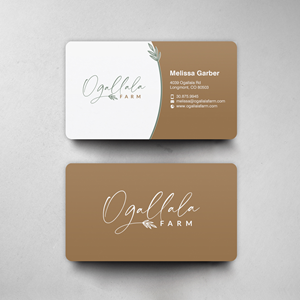 Business Card Design by chandrayaan.creative for Ogallala Farm, LLC | Design: #29788336