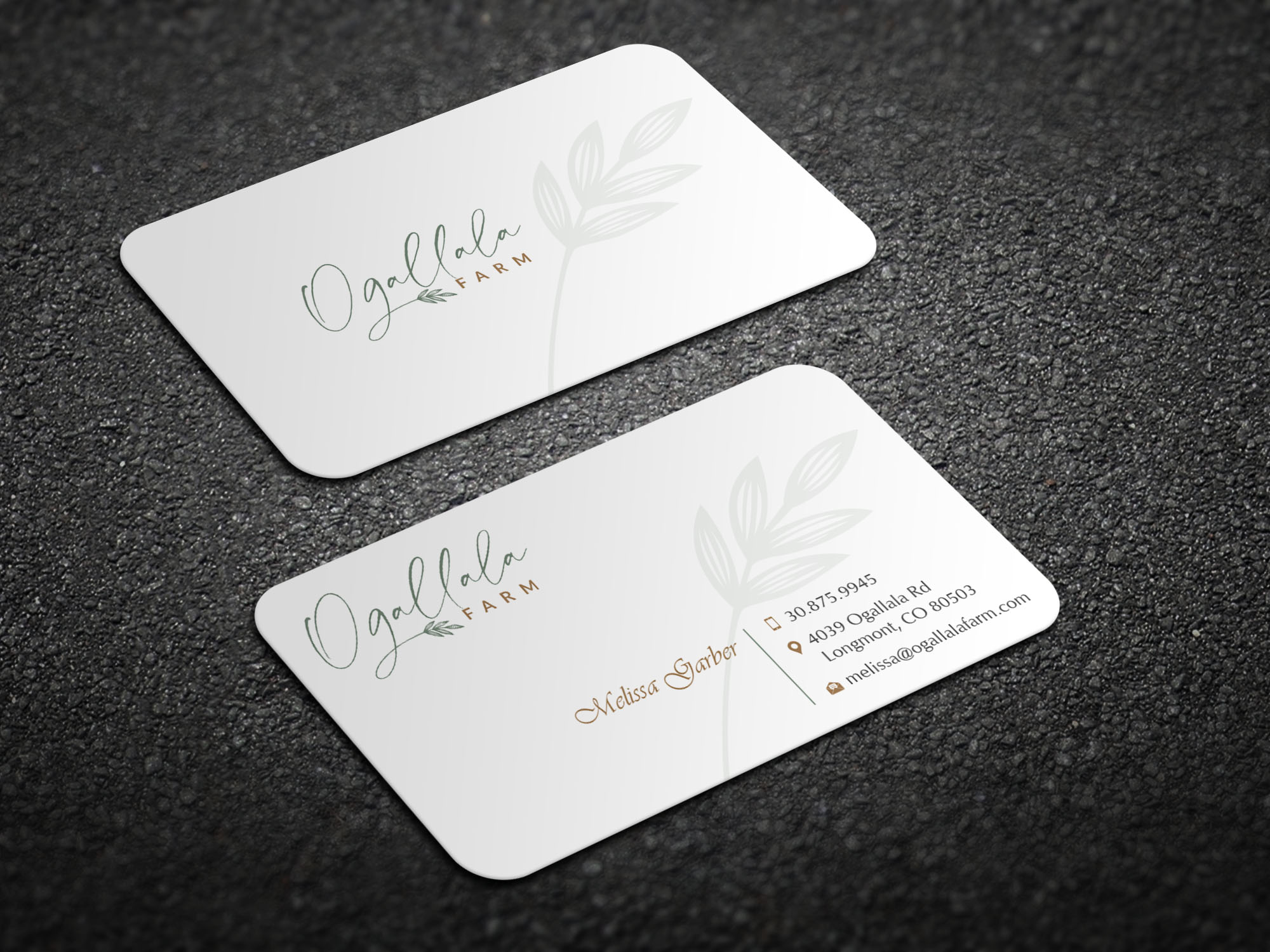 Business Card Design by Magic of Art for Ogallala Farm, LLC | Design #29797796
