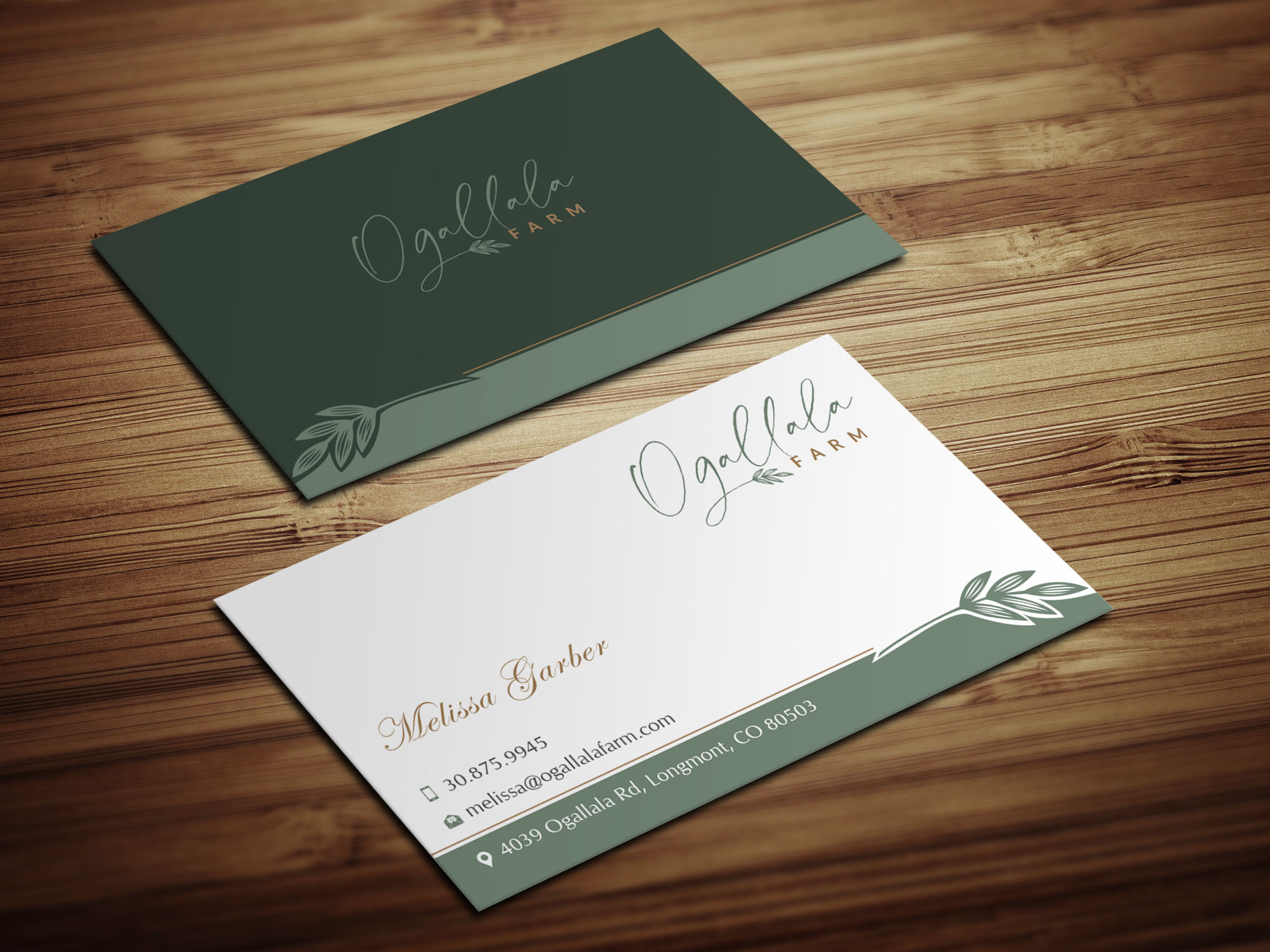 Business Card Design by Magic of Art for Ogallala Farm, LLC | Design #29797798