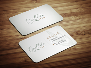 Business Card Design by Magic of Art for Ogallala Farm, LLC | Design: #29797799