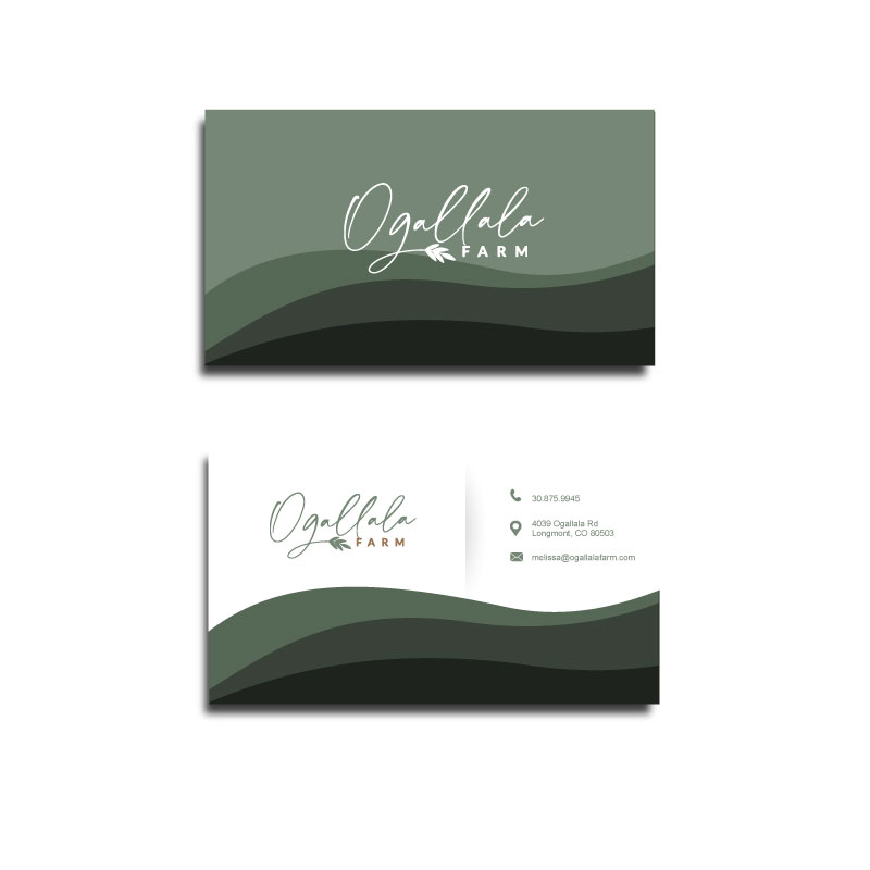 Business Card Design by Artknyte for Ogallala Farm, LLC | Design #29787109