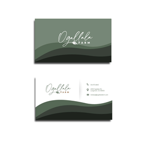 Business Card Design by Artknyte for Ogallala Farm, LLC | Design: #29787109