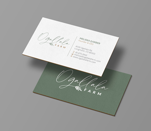 Diseño de Tarjeta de Presentación por R.design para Ogallala Farm, LLC | Diseño: #29787148