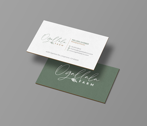Diseño de Tarjeta de Presentación por R.design para Ogallala Farm, LLC | Diseño: #29787198