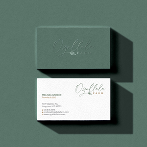 Business Card Design by R.design for Ogallala Farm, LLC | Design: #29787353