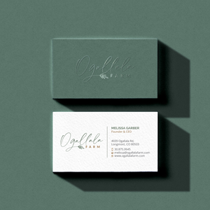 Business Card Design by R.design for Ogallala Farm, LLC | Design: #29787381