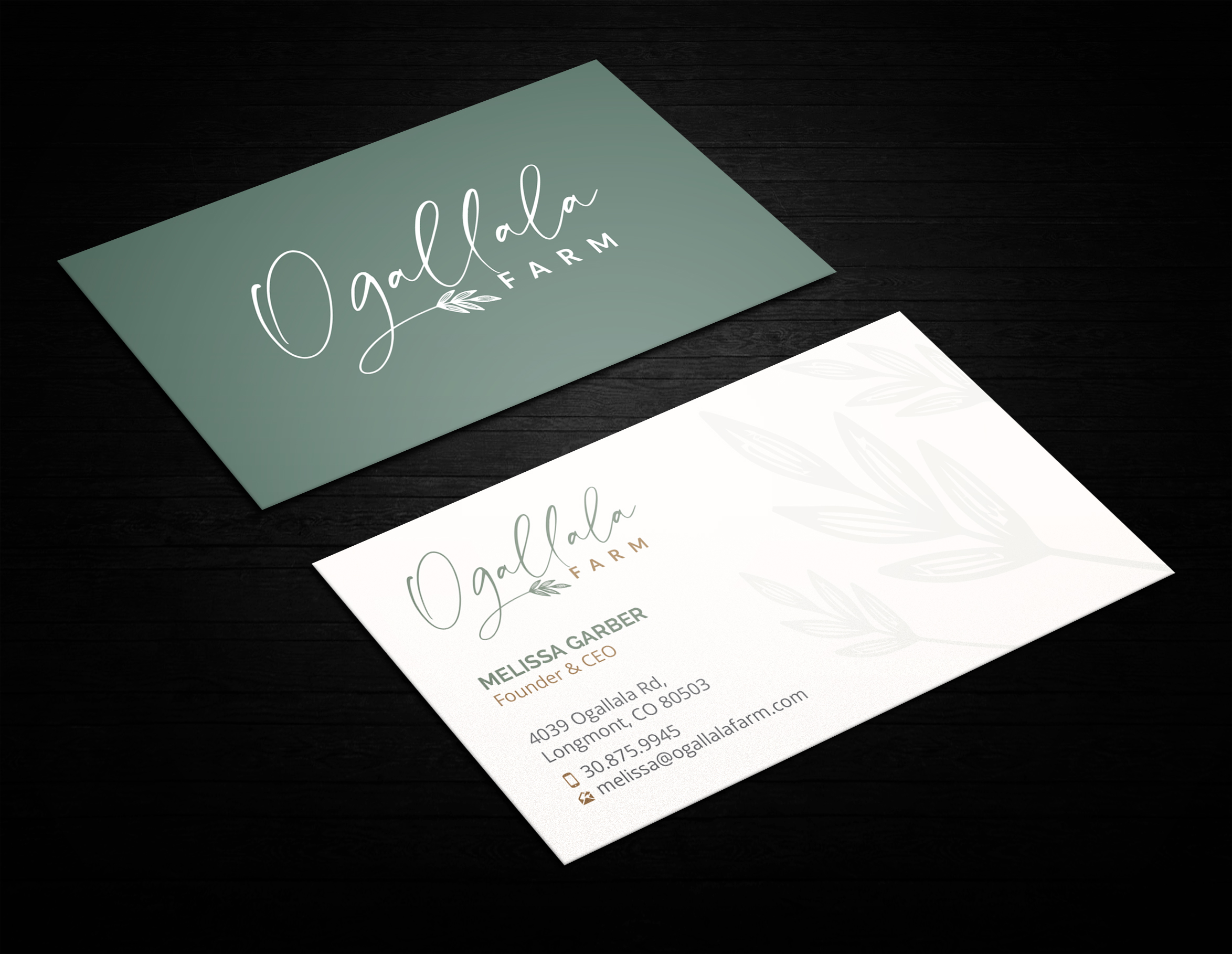 Business Card Design by R.design for Ogallala Farm, LLC | Design #29789400