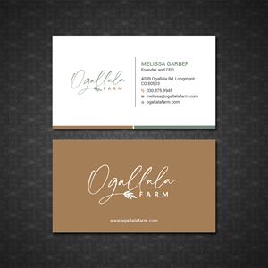 Business Card Design by Bold Pixels for Ogallala Farm, LLC | Design: #29789457
