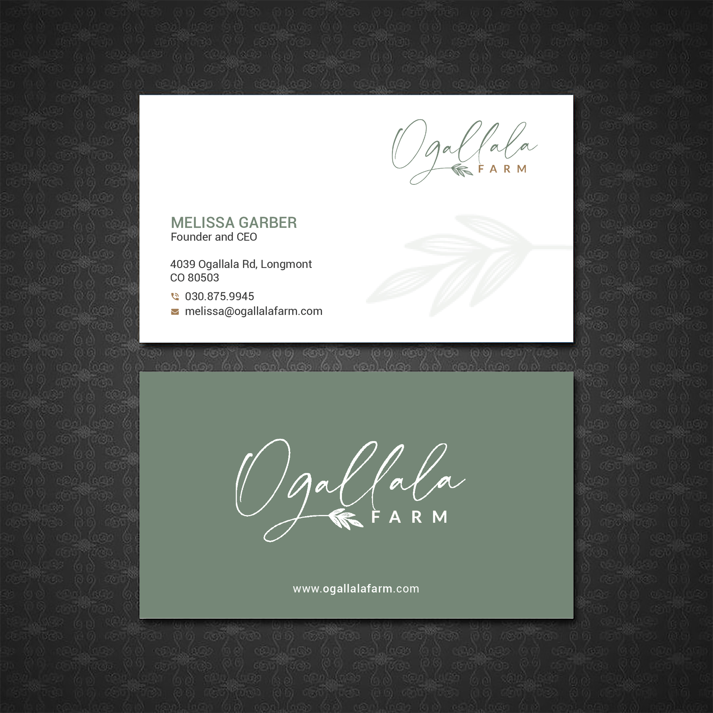 Business Card Design by Bold Pixels for Ogallala Farm, LLC | Design #29789474