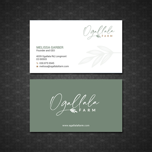 Business Card Design by Bold Pixels for Ogallala Farm, LLC | Design: #29789474