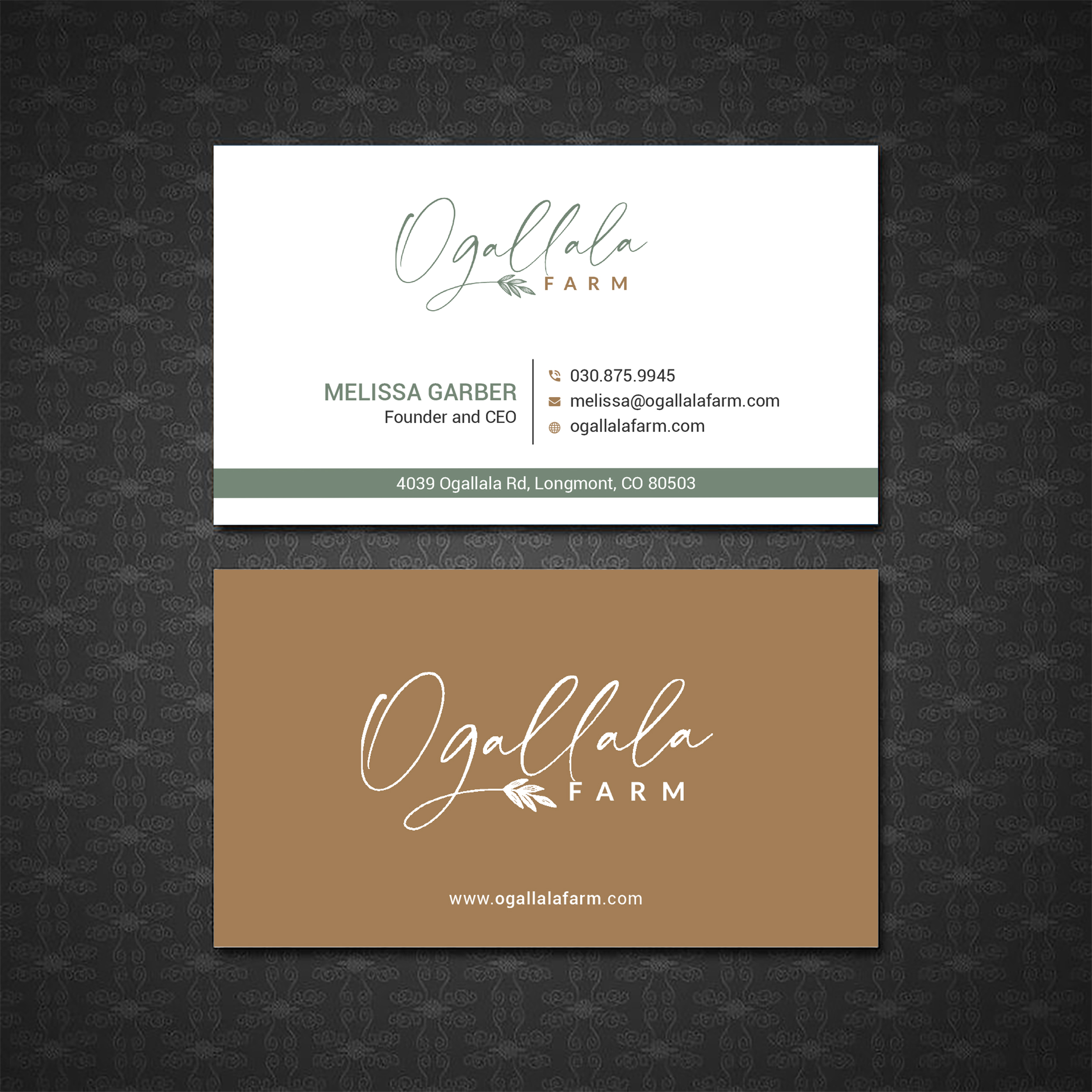 Business Card Design by Bold Pixels for Ogallala Farm, LLC | Design #29789492