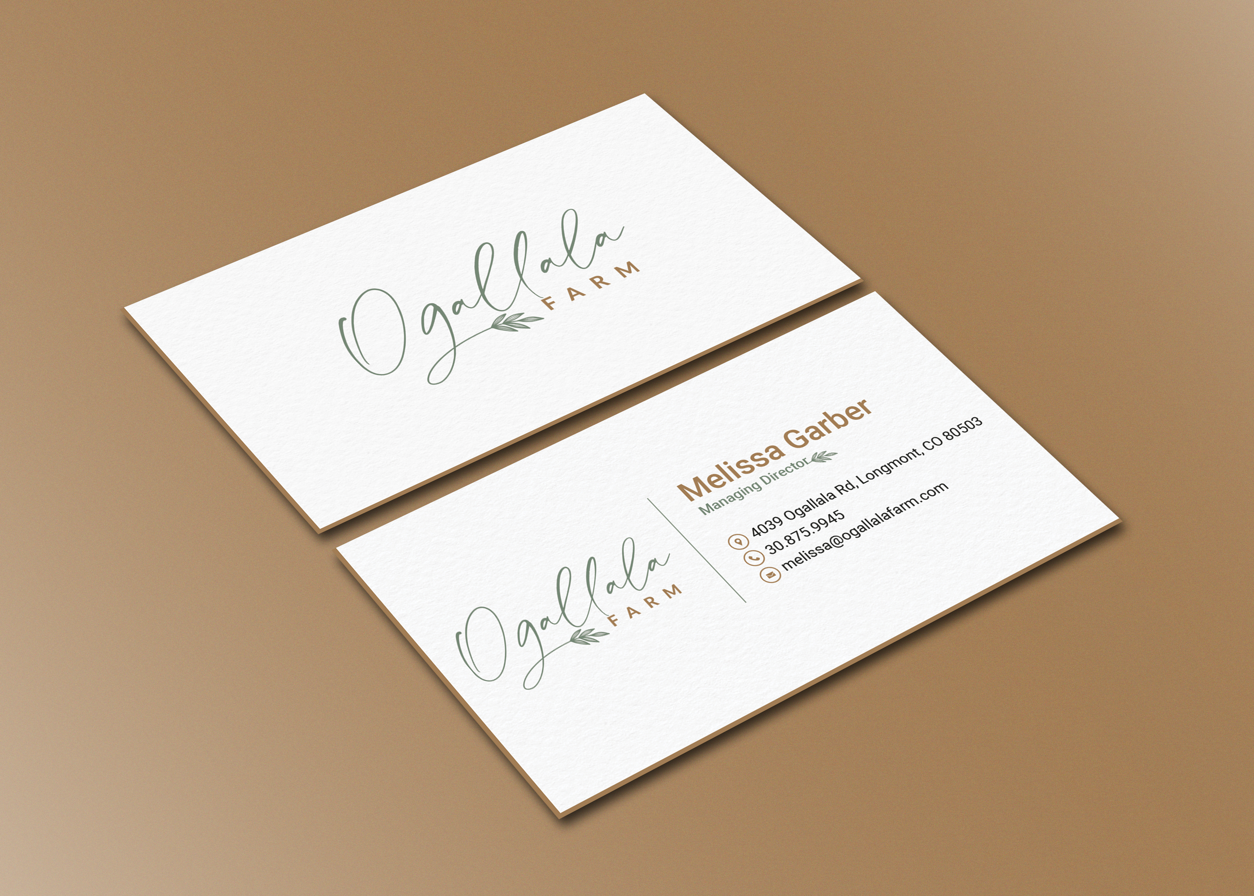 Visitenkarten-Design von Soma.Debnath für Ogallala Farm, LLC | Design #29803530