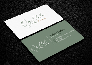 Business Card Design by Soma.Debnath for Ogallala Farm, LLC | Design: #29803668