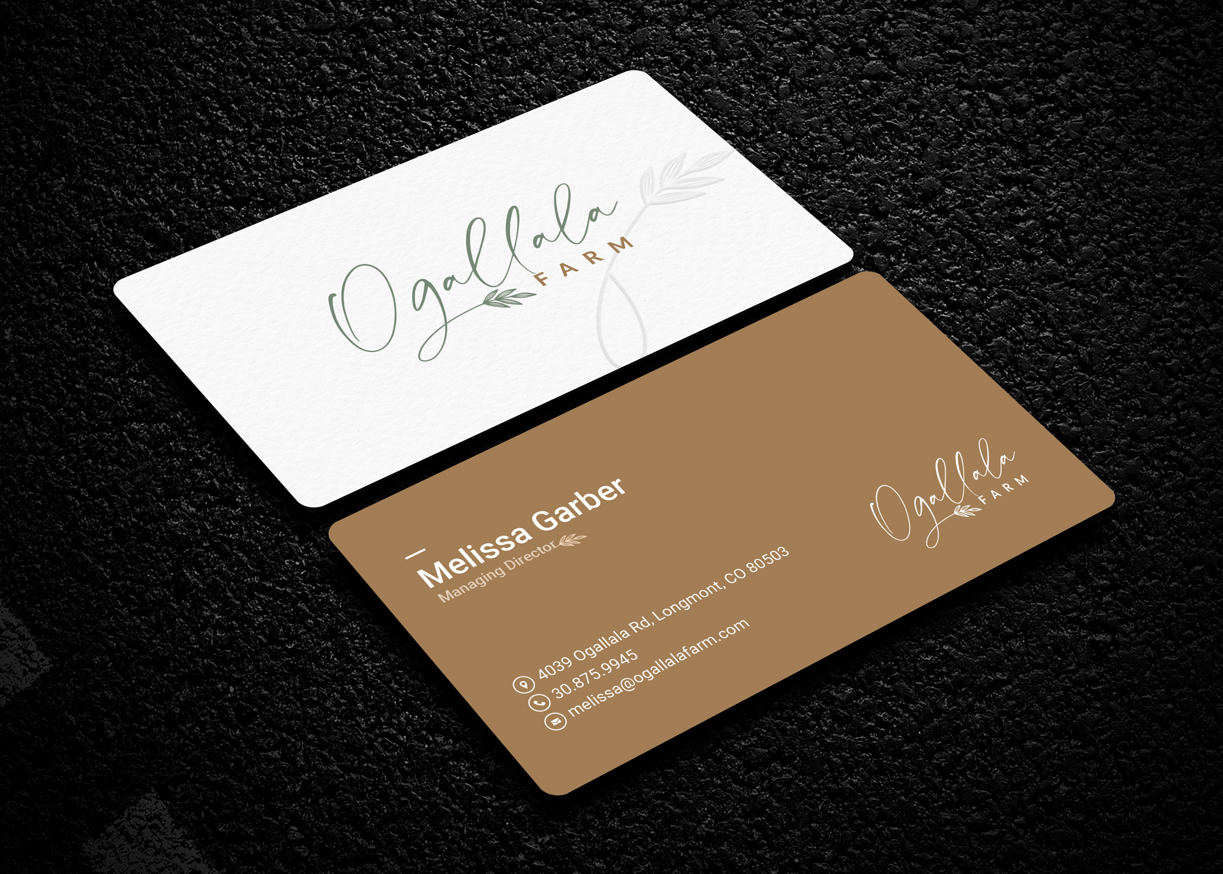 Diseño de Tarjeta de Presentación por Soma.Debnath para Ogallala Farm, LLC | Diseño #29803911