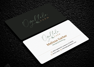 Business Card Design by Soma.Debnath for Ogallala Farm, LLC | Design: #29804140