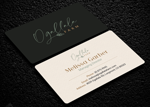 Business Card Design by Soma.Debnath for Ogallala Farm, LLC | Design: #29804670