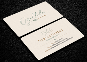 Business Card Design by Soma.Debnath for Ogallala Farm, LLC | Design: #29804720