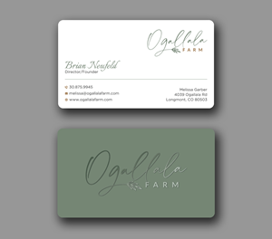 Diseño de Tarjeta de Presentación por Uttom 2 para Ogallala Farm, LLC | Diseño: #29790323
