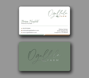 Diseño de Tarjeta de Presentación por Uttom 2 para Ogallala Farm, LLC | Diseño: #29790325