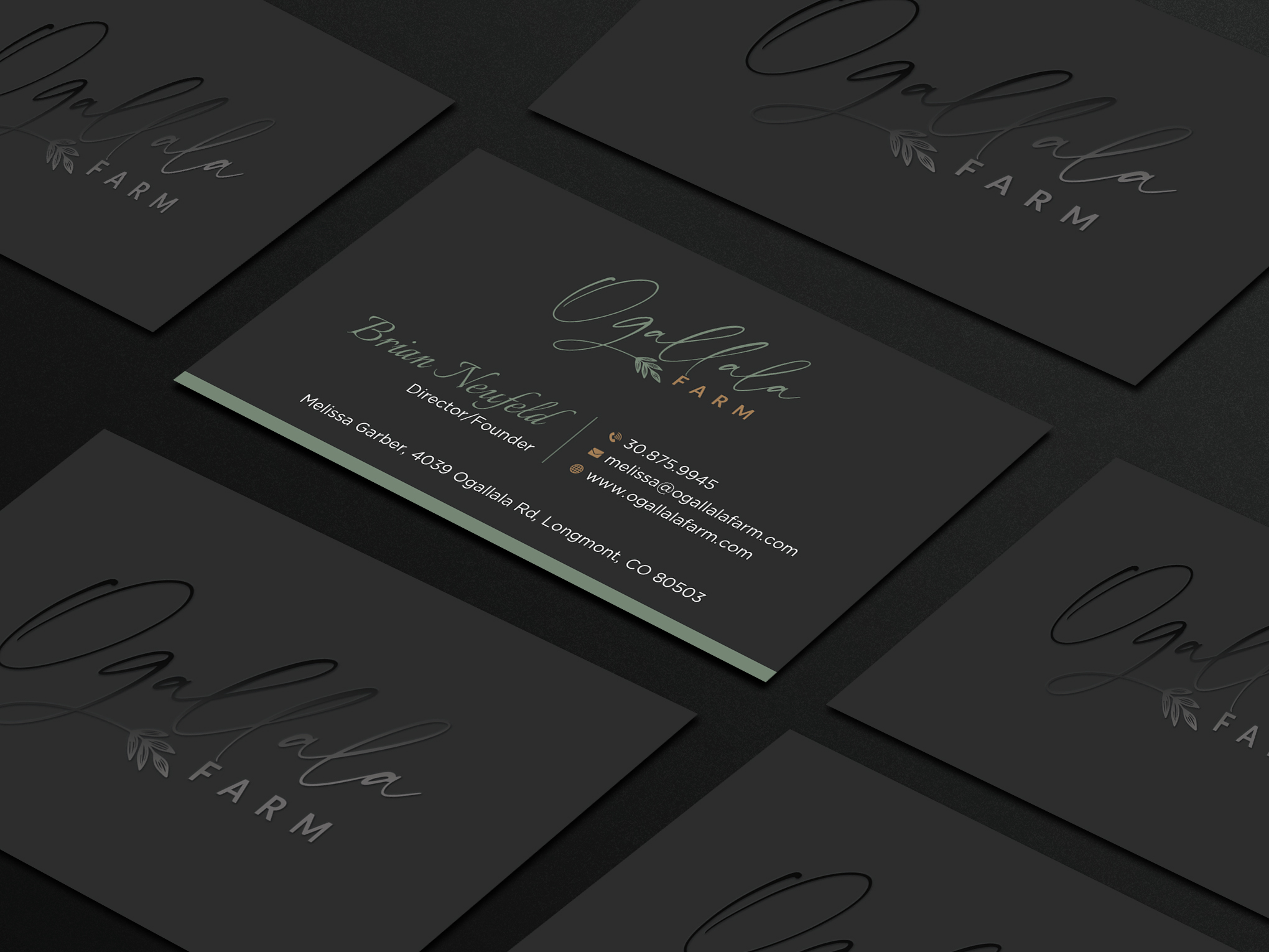 Diseño de Tarjeta de Presentación por Uttom 2 para Ogallala Farm, LLC | Diseño #29790336