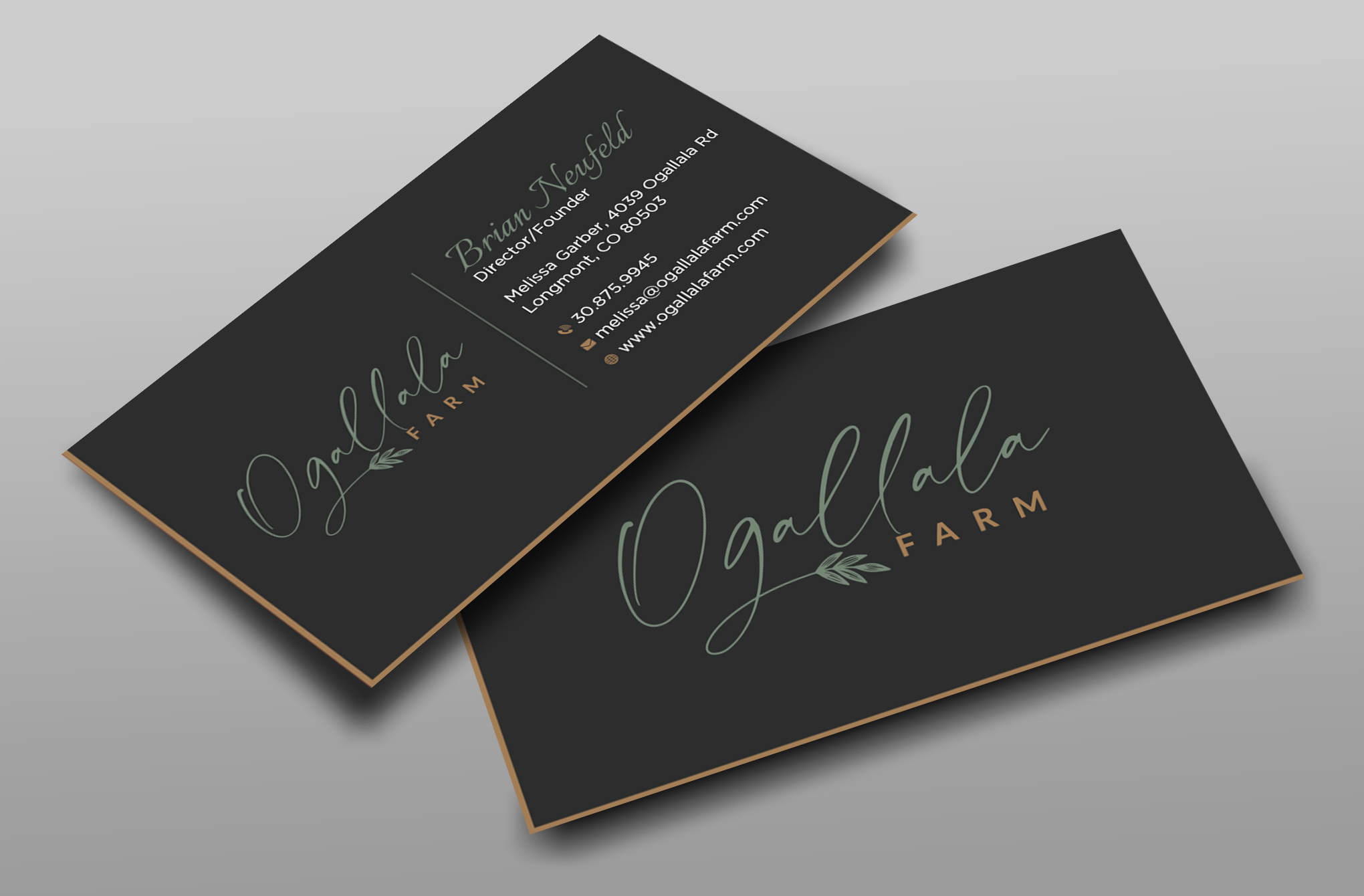 Diseño de Tarjeta de Presentación por Uttom 2 para Ogallala Farm, LLC | Diseño #29790338