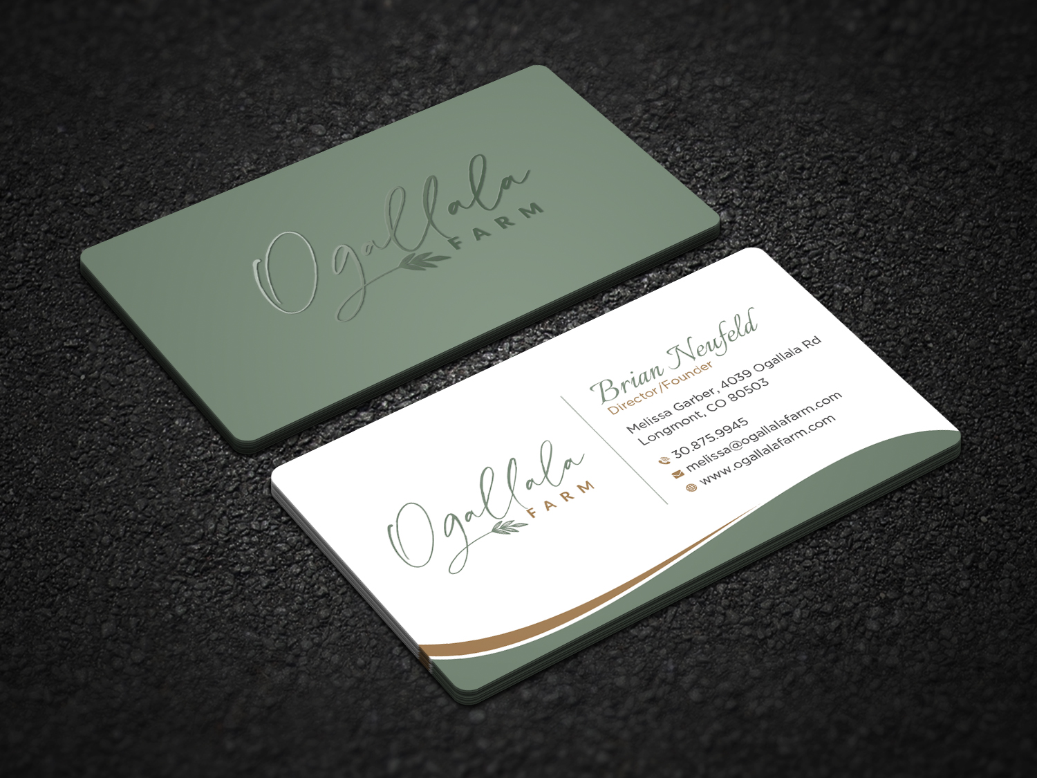 Business Card Design by Uttom 2 for Ogallala Farm, LLC | Design #29819498