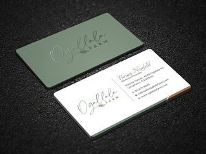 Diseño de Tarjeta de Presentación por Uttom 2 para Ogallala Farm, LLC | Diseño: #29819500