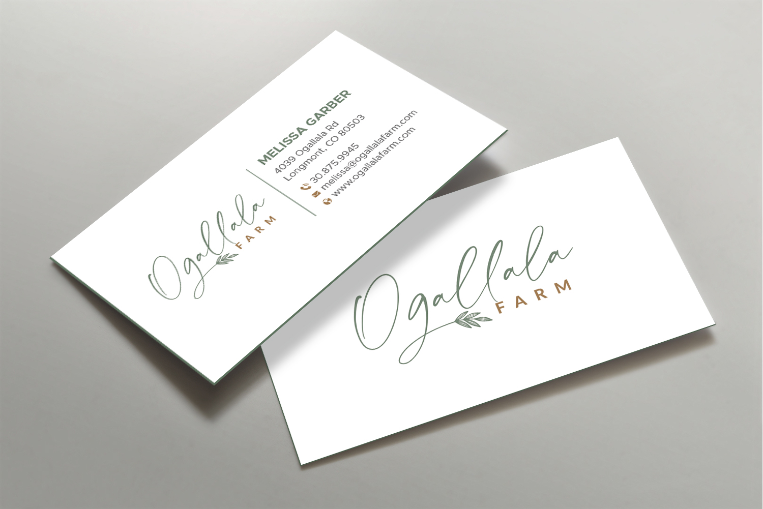 Business Card Design by DesignShout for Ogallala Farm, LLC | Design #29788026