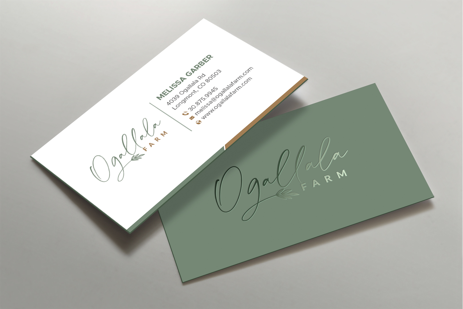 Business Card Design by DesignShout for Ogallala Farm, LLC | Design #29788045