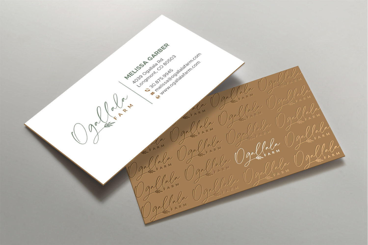 Business Card Design by DesignShout for Ogallala Farm, LLC | Design #29788068