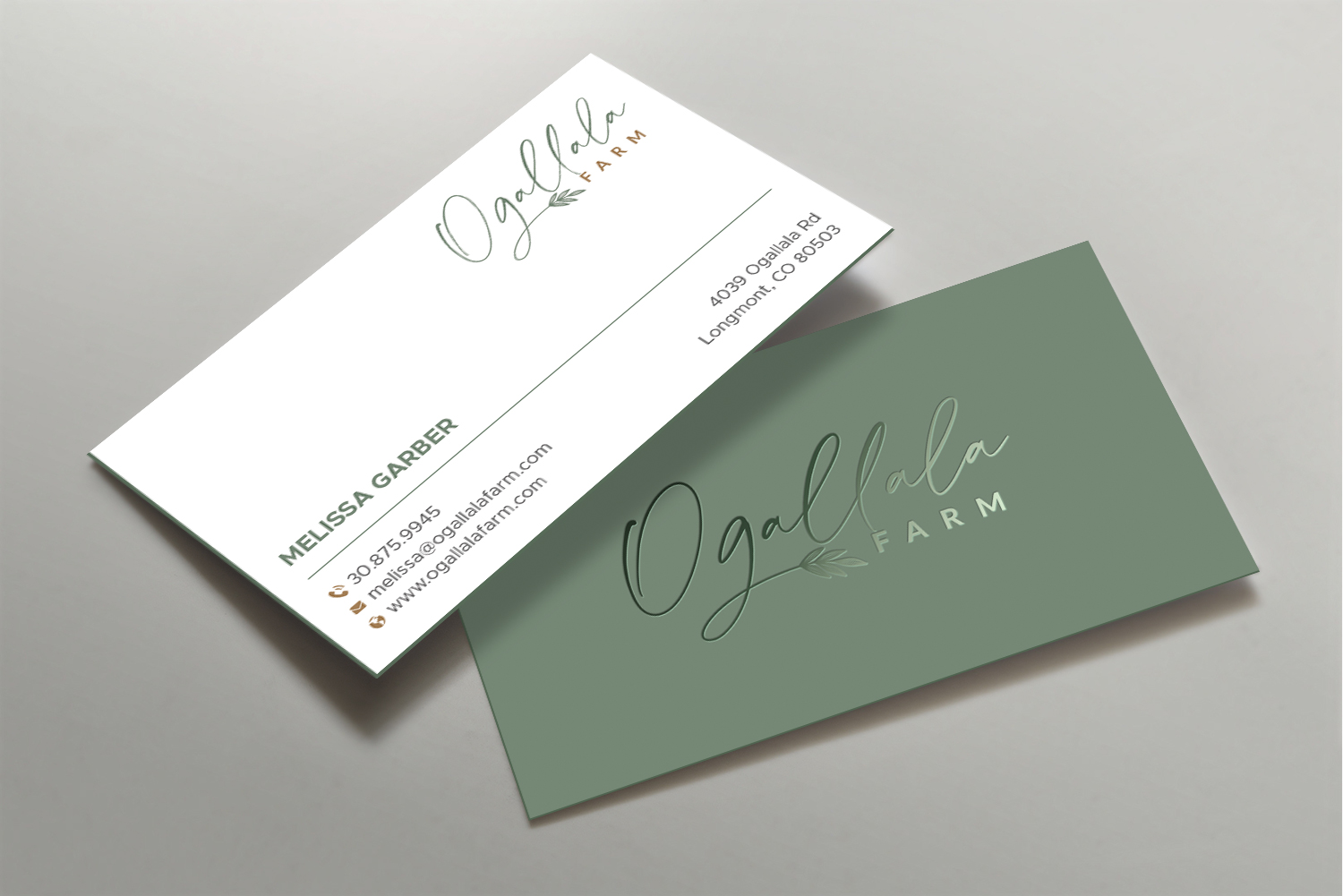 Business Card Design by DesignShout for Ogallala Farm, LLC | Design #29788085