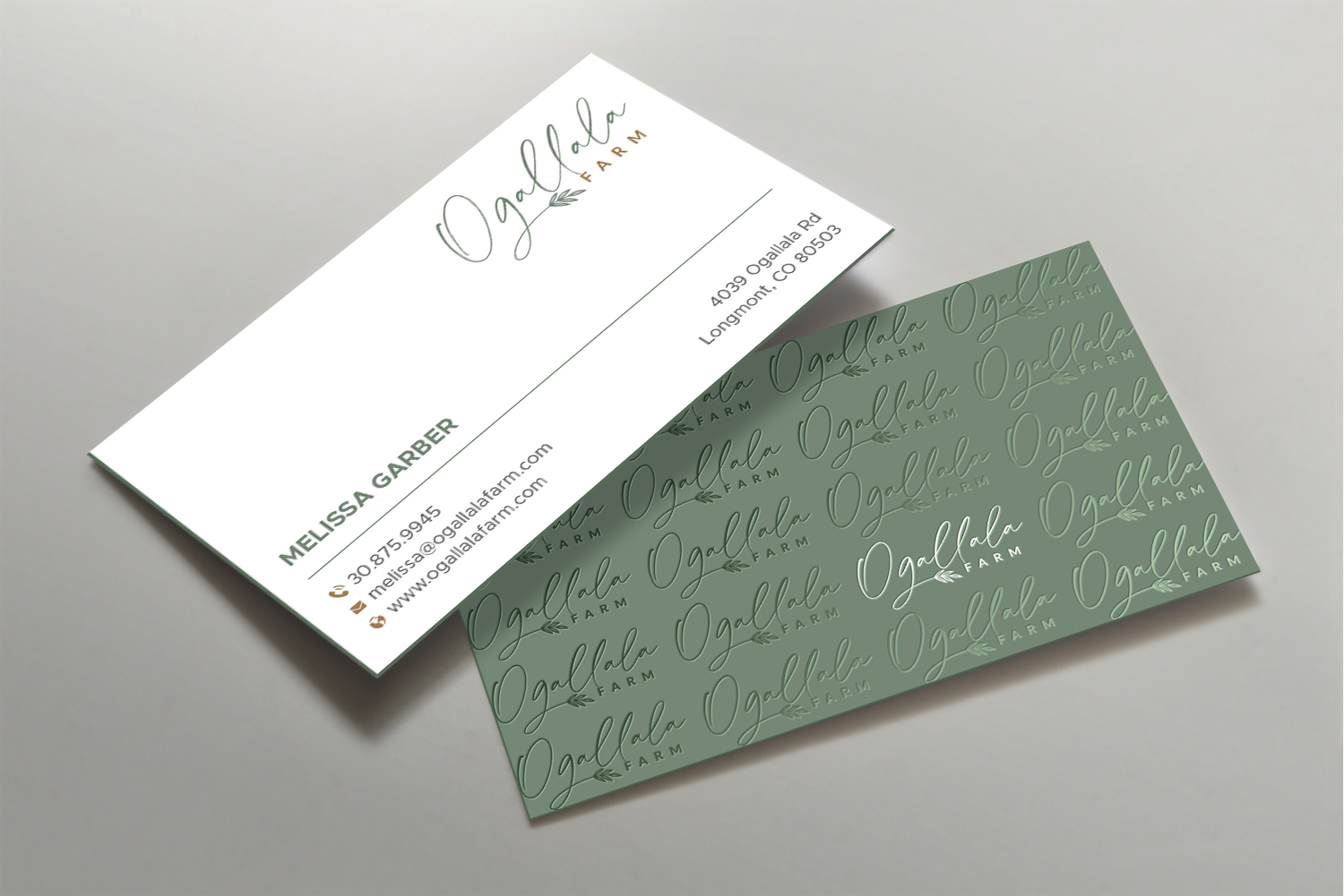 Visitenkarten-Design von DesignShout für Ogallala Farm, LLC | Design #29788088