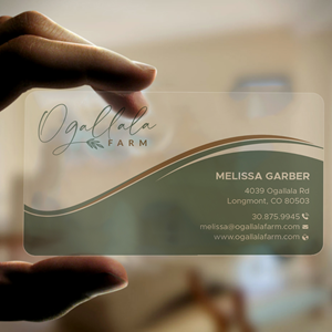 Diseño de Tarjeta de Presentación por DesignShout para Ogallala Farm, LLC | Diseño: #29788118