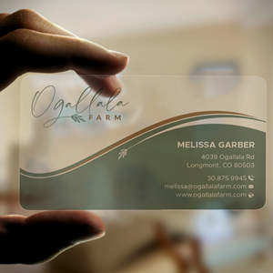 Diseño de Tarjeta de Presentación por DesignShout para Ogallala Farm, LLC | Diseño: #29788167