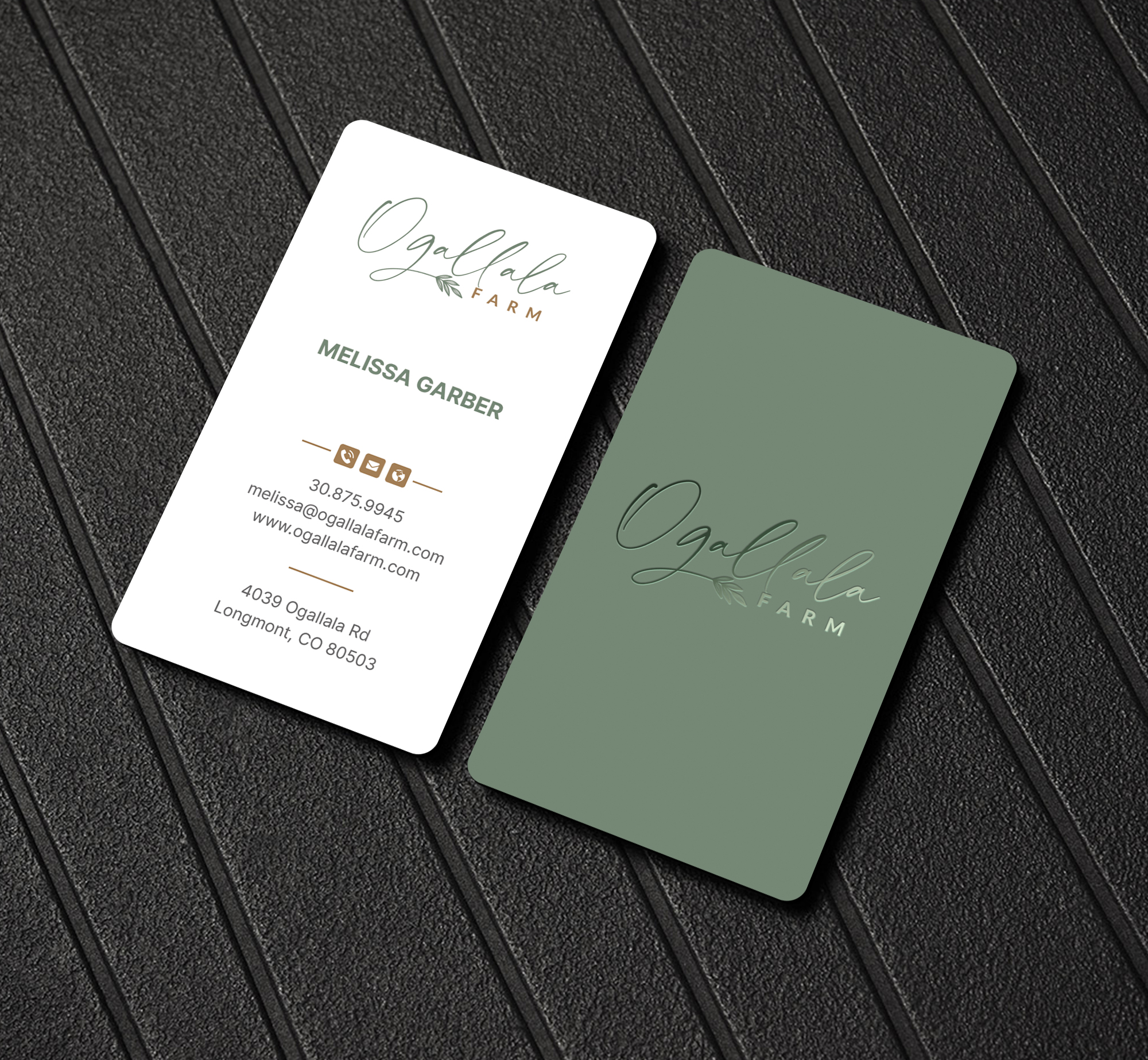 Business Card Design by DesignShout for Ogallala Farm, LLC | Design #29788304