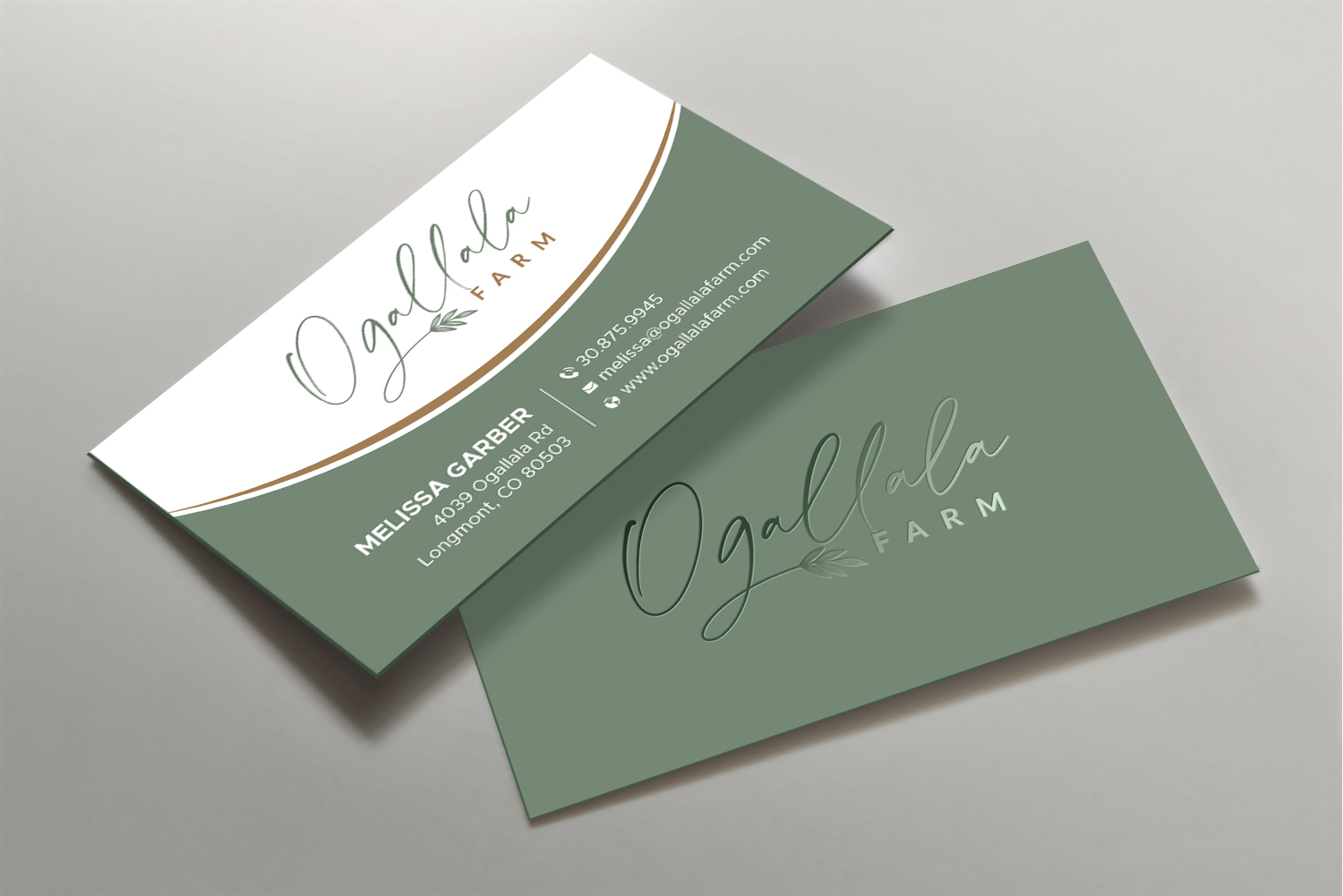 Diseño de Tarjeta de Presentación por DesignShout para Ogallala Farm, LLC | Diseño #29788393