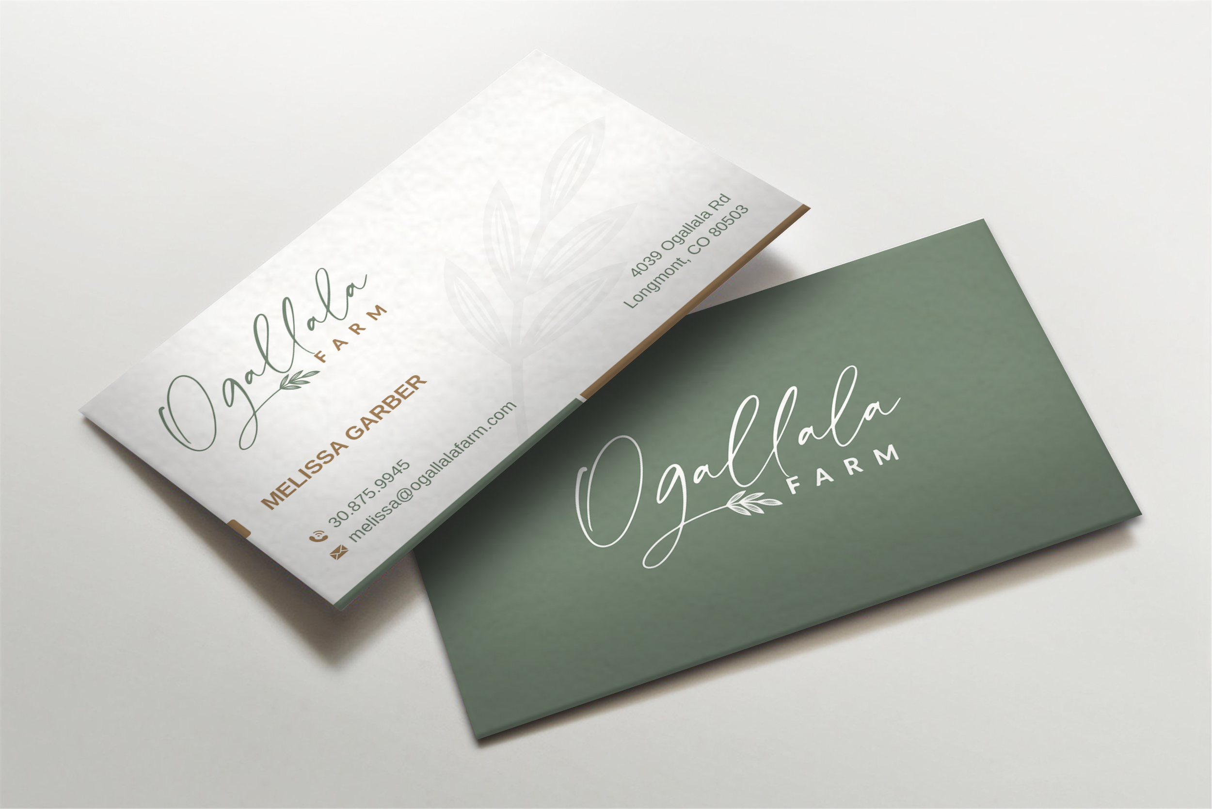 Business Card Design by Imagine design000 for Ogallala Farm, LLC | Design #29788951