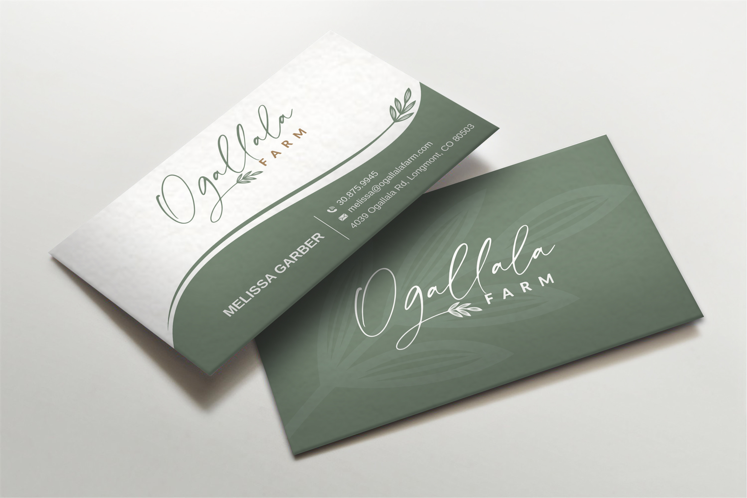Business Card Design by Imagine design000 for Ogallala Farm, LLC | Design #29788953