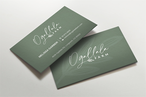 Business Card Design by Imagine design000 for Ogallala Farm, LLC | Design: #29788959