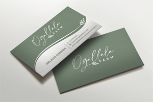Business Card Design by Imagine design000 for Ogallala Farm, LLC | Design: #29788960