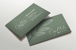 Business Card Design by Imagine design000 for Ogallala Farm, LLC | Design: #29788964